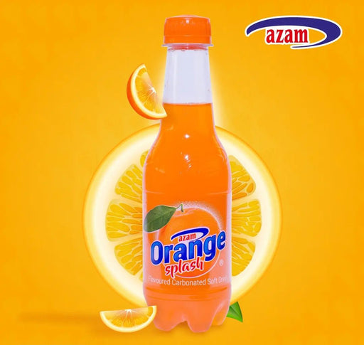 Azam Orange Splash Flavoured Carbonated Soft Drink 300ml Murukali.com