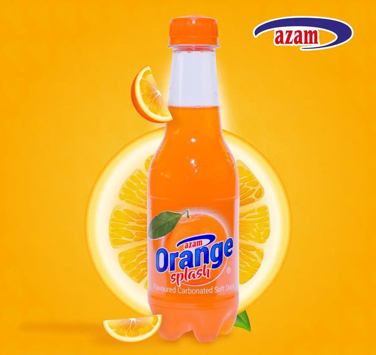 Azam Orange Splash Flavoured Carbonated Soft Drink 300ml Murukali.com