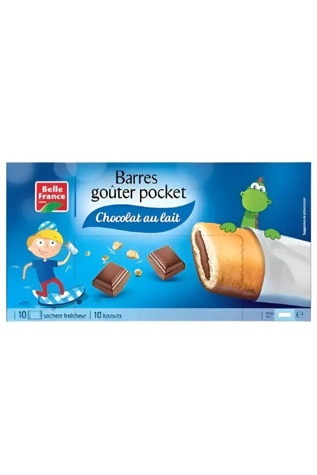 BELLE FRANCE Barres Gouter Pocket Chocolat Au Lait 295g - Murukali.com