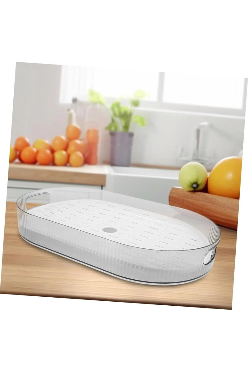 BESTYASH Oval Draining Board Tray / Large Serving & Decorative Fruit Tray Murukali.com