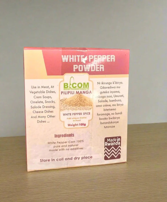 BICOM Pilipili Manga White Pepper Powder 100g Murukali.com