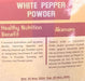 BICOM Pilipili Manga White Pepper Powder 100g Murukali.com