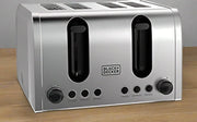 BLACK+DECKER  4 Slice Parallel Slot Toaster - Stainless Steel Murukali.com
