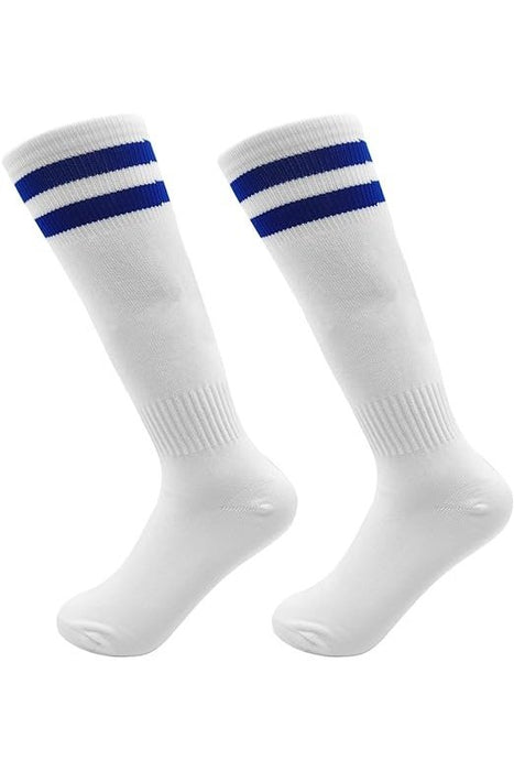 School Uniform Socks White with Blue Strip