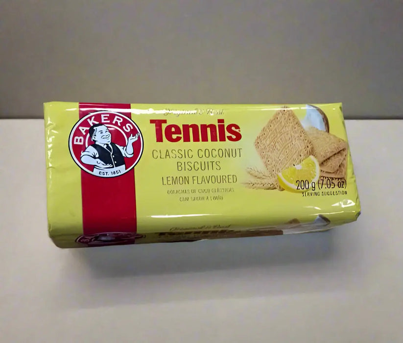 Bakers Tennis Classic Coconut Biscuits Lemon Flavoured 200g Murukali.com