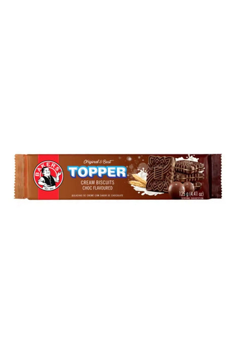 Bakers Topper Cream Biscuits Chocolate-Flavored 125G Murukali.com