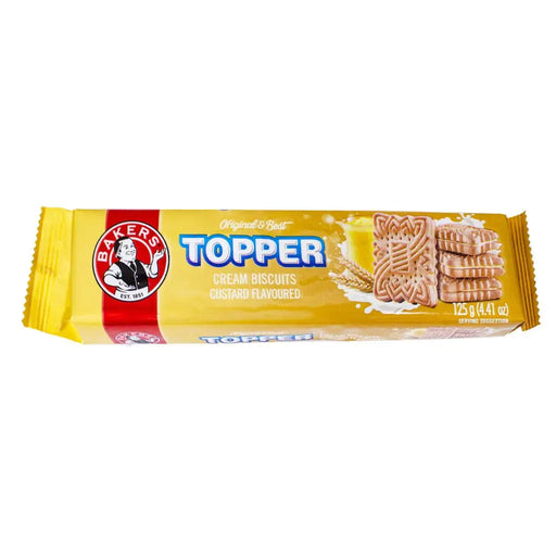 Bakers Topper Cream Biscuits Custard Flavoured 125g Murukali.com