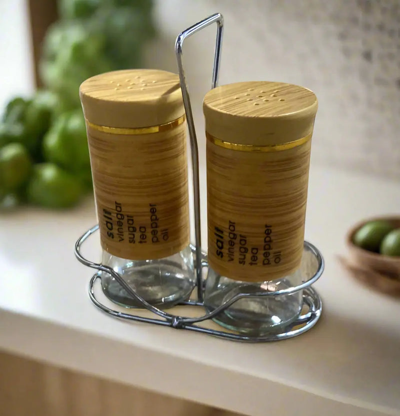 Bamboo Seasonings Jar /2pcs Murukali.com