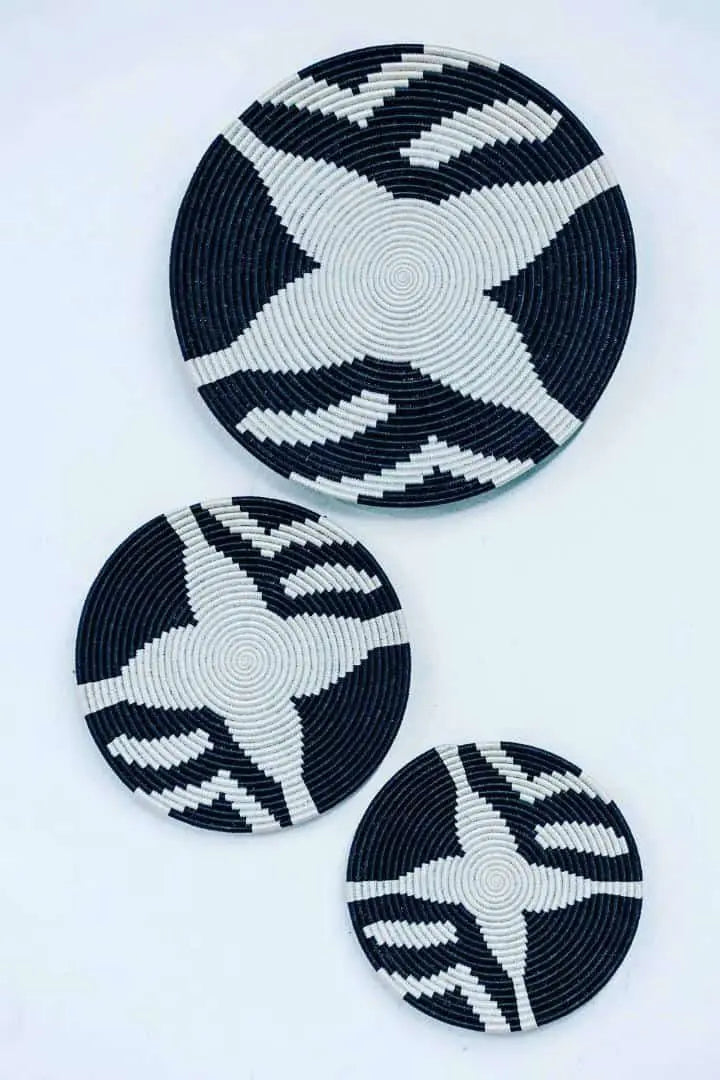Baskets Wall Decor Black&White murukali.com