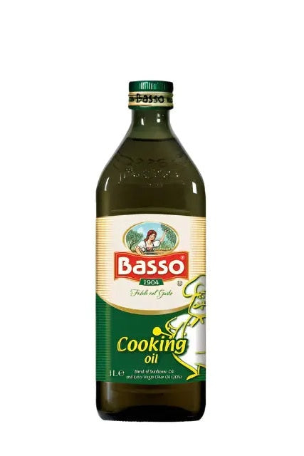 Basso Cooking Oil – Blend of Sunflower Oil & Extra Virgin Olive Oil , 1L murukali.com