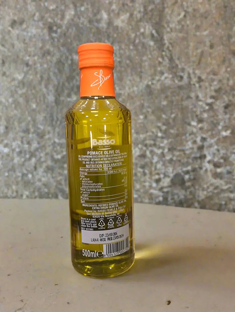 Basso Olive Pomace Oil 500ml Murukali.com