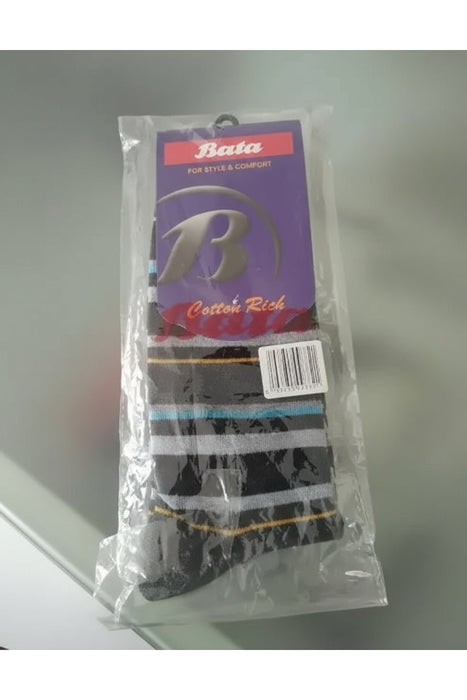 Bata Cotton Rich Striped Socks Murukali.com
