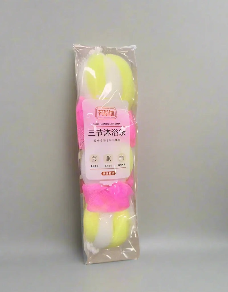 Bath Sponge Towel Shower  Three-Section Mesh Bath Scrubber Murukali.com