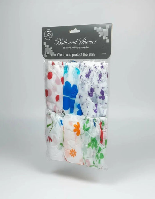 Bath & Shower Disposable Shower Caps – Waterproof Hair Protection 6pcs kukiranguzo