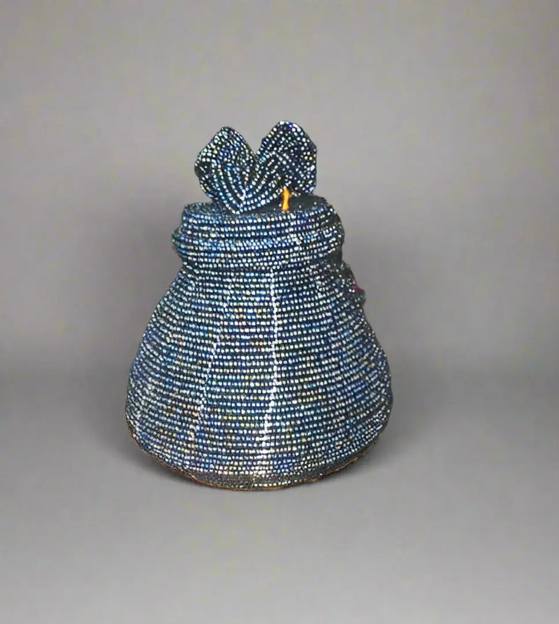 Beaded Drawstring Pouch Basket Murukali.com
