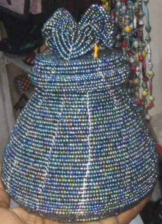 Beaded Drawstring Pouch Basket Murukali.com