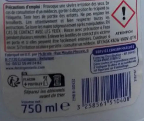 Belle France Anti-Calcaire – Anti-Limescale Spray Cleaner 750ML Murukali.com