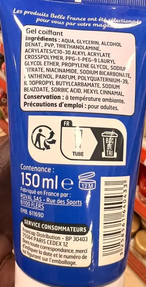 Belle France Gel Coiffant Effet Mouillé 150ml Murukali.com