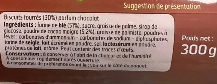 Belle France Goûters Fourrés parfum Chocolat 300g Murukali.com