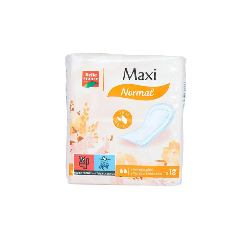 Belle France Maxi Normal Sanitary Napkins x18 Murukali.com