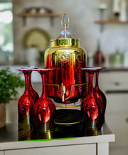 Beverage Dispenser Set with Matching Glasses 7pcs Murukali.com