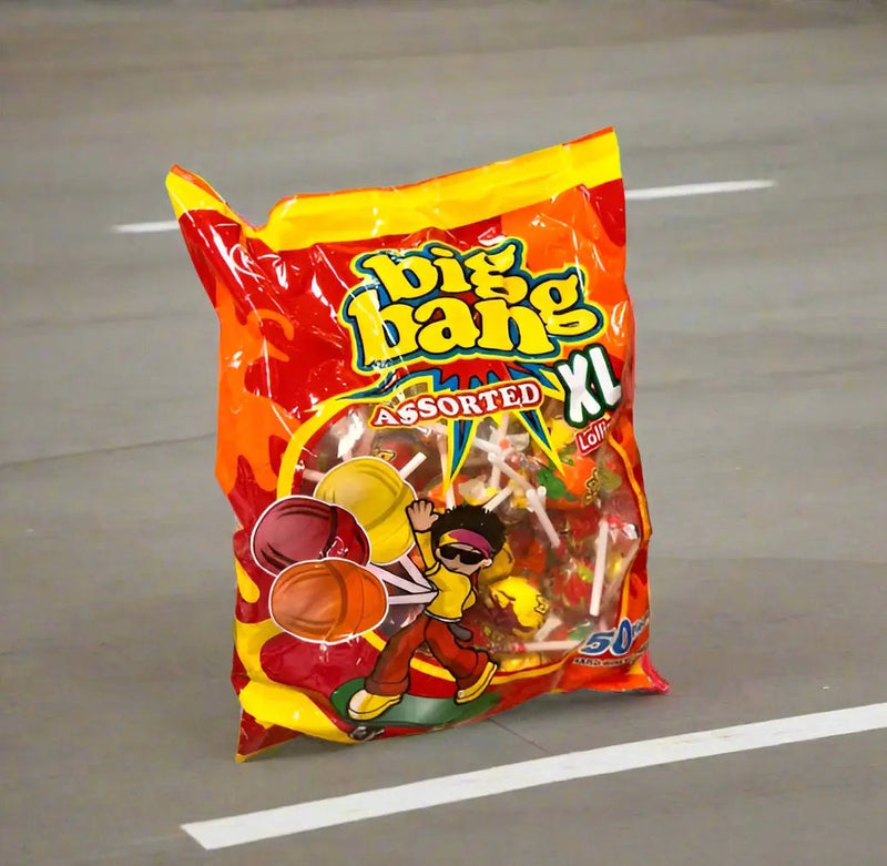 Big Bang Assorted XL Lollipops 50pcs Murukali.com
