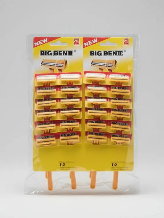 Big Ben II Disposable Shaving Razors – Set of 12pcs Murukali.com