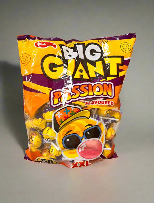 Big Giant Passion Flavoured Lollipops 50pcs Murukali.com