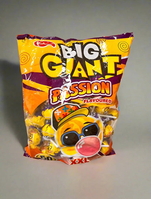 Big Giant Passion Flavoured Lollipops 50pcs Murukali.com