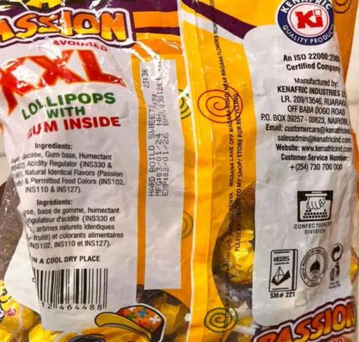 Big Giant Passion Flavoured Lollipops 50pcs Murukali.com