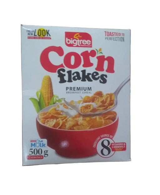 Bigtree Corn Flakes – 500g Premium Breakfast Cereal Murukali.com