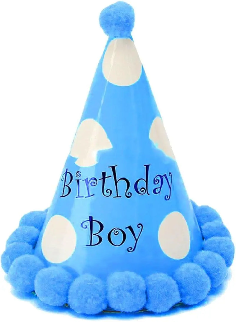 Birthday Hat Blue Paper Cone /pc Murukali.com