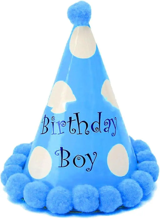 Birthday Hat Blue Paper Cone /pc Murukali.com