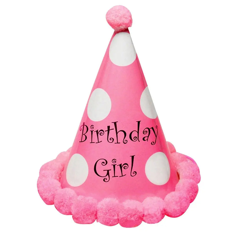Birthday Hat Pink Paper Cone Murukali.com