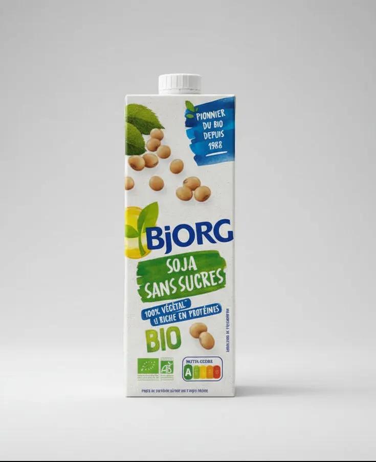 Bjorg Soya Sans Sucres Organic Sugar-Free Soy Drink 1L Murukali.com