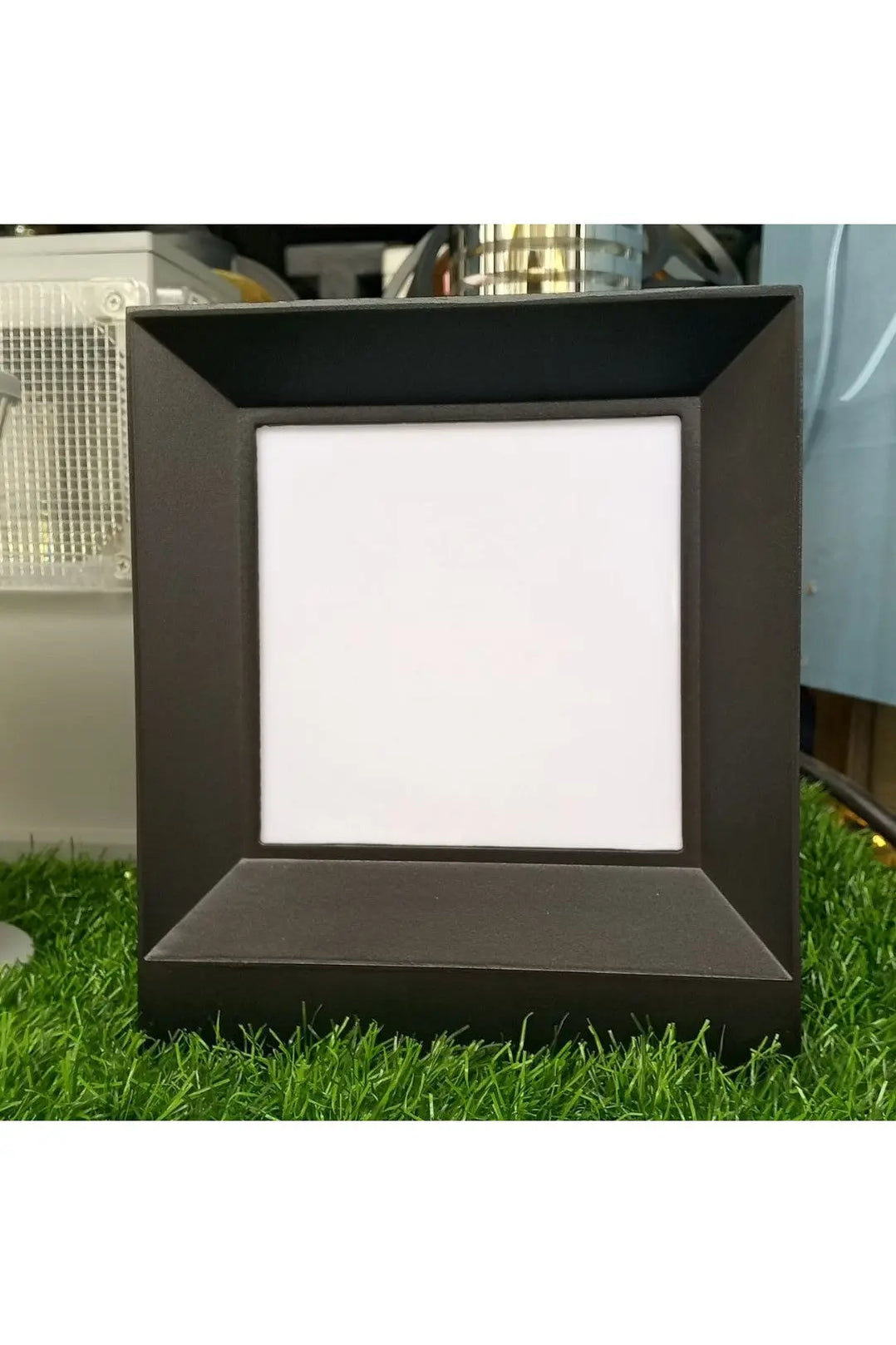 Display Post Small Black-Framed Light Post Square Display - Murukali.com
