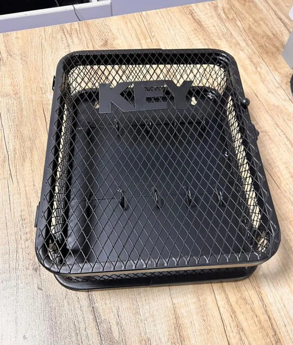 Black Mesh Metal Wall Key Holder Organizer Murukali.com