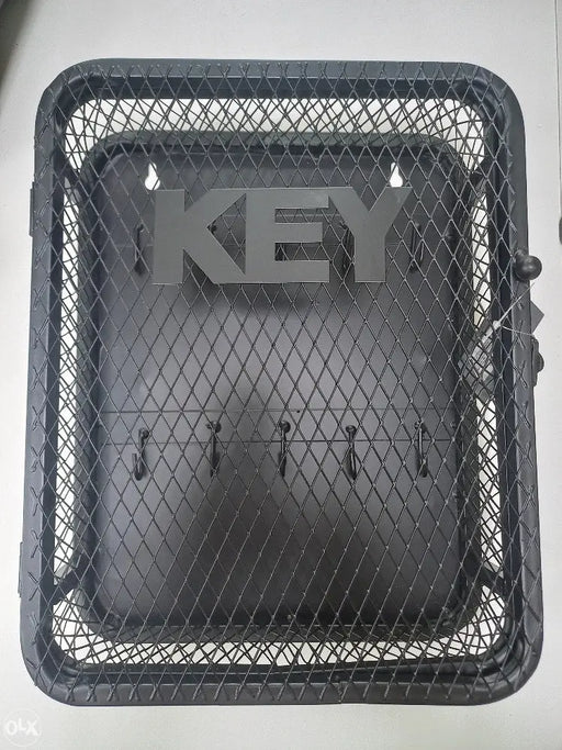 Black Mesh Metal Wall Key Holder Organizer Murukali.com
