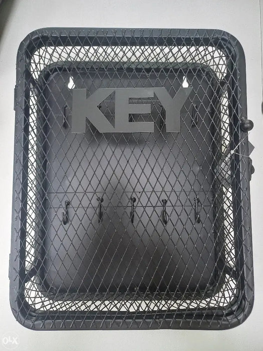 Black Mesh Metal Wall Key Holder Organizer Murukali.com