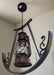 Black Metal Hanging Lantern-Style Pendant Light Fixture murukali.com