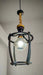 Black Metal Pendant Lamp with Cage Design murukali.com