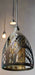 Black Pendant Light with Metal Cage & Single Lamp murukali.com