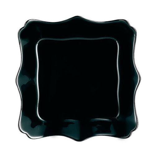 Black Square Elegante Line Plate /pc murukali.com