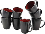 Black Stoneware Mug Set /6pcs murukali.com