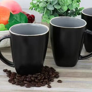 Black Stoneware Mug Set /6pcs murukali.com