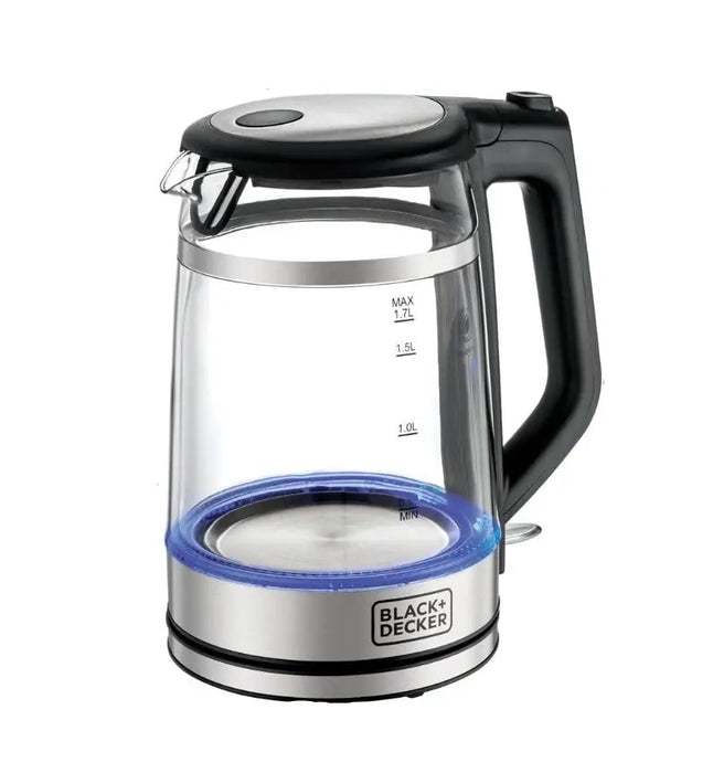 Black & Decker  Double Wall Glass Cordless Kettle 1.7L Murukali.com