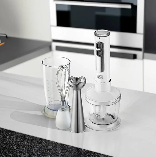 Black+Decker 4-in-1 Hand Blender with Chopper and Whisk Murukali.com