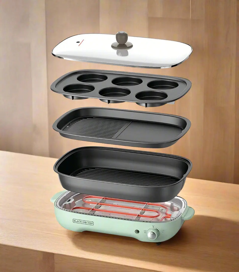 Black+Decker Multifunction Grill 4L  3-in-1 Murukali.com