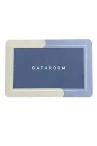 Blue Bathroom Mat Anti Slip Murukali.com