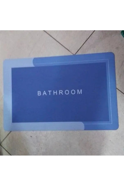 Blue Bathroom Mat Anti Slip Murukali.com